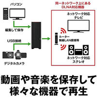 NAS（ネットワークハードディスク）3TB 1ドライブ リンクステーション HDD LS210D0301G 1台 バッファロー（直送品）