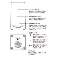 フラッシュリンガースタンドタイプ DSP-FL02 1個 着信お知らせ 据え置き 便利グッズ