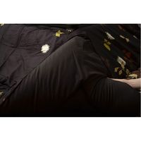 イケヒコ リーフ柄 こたつ布団 長方形 掛け単品 『ロード』 ブラック 約1900×2400mm 1枚（直送品）