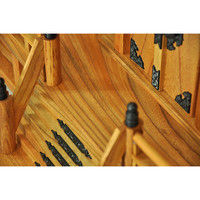 エイ・アイ・エス お神札が簡単に入る神棚 本ケヤキ 三社（長政）中（約）幅620×奥行260×高さ470mm 1台（直送品）