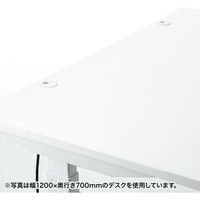 サンワサプライ 電動上下昇降デスク ホワイト 幅1400×奥行800×高さ630～1280mm ERD-M14080W 1台（直送品）