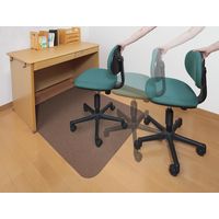 サンコー デスク足元マット ブラウン KL-10 1枚