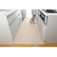 サンコー おくだけ吸着ロングマット90×800cm ベージュ KP-51（直送品）