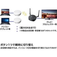 サンワサプライ ワイヤレスHDMIエクステンダー(USB3.1 Type-C接続用) VGA-EXWHD6C 1個（直送品）