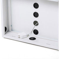 サンワサプライ ノートパソコン収納キャビネット 幅500×奥行500×高さ410mm CAI-CAB106W 1台（直送品）