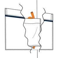KAZEN メンズスクラブジャケット半袖 984-18 LL 1枚　スクラブ（直送品）
