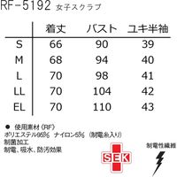ナガイレーベン 女子スクラブ ネイビー+ピンク LL RF-5192 1枚　スクラブ　レディース　ナース