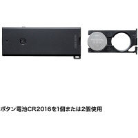 【処分品】サンワサプライ レーザーポインター LP-RD316BK 赤色レーザー カード型 ボタン電池 連続使用2時間（直送品）