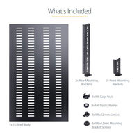 サーバーラック棚板 1U スリット付 奥行き700mm　ADJSHELFHDV　1個　StarTech.com