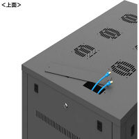 サンワサプライ 19インチサーバーラック（24U） 幅600×奥行900×高さ1288mm ブラック CP-SVN2490BKN 1台（直送品）