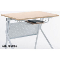 サンワサプライ フォールディングデスク 幅650×奥行500×高さ700mm 薄い木目 FLD-6550BRN 1台（直送品）