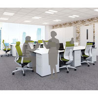 【組立設置込】コクヨ ウィザード3 ハイバック T型肘 樹脂脚 レザー カーペット用 ブラック×ブラック×ミディアムマリン 1脚（直送品）