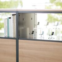 【組立設置込】コクヨ エディア フリーパネル 2段上段パネル 幅900×奥行450×高さ860mm ホワイト×ダルグレー 1台（直送品）