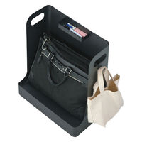 スマイル パーソナルワゴン 幅300×奥行450×高さ518mm ブラック 747204 1台 キャスター付き デスク下ラック 鞄収納 机下台