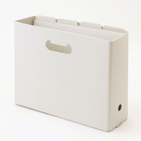 無印良品 発泡ポリプロピレン個別フォルダ A4用 4枚組 ホワイトグレー 1箱（60枚：4枚組×15） 良品計画