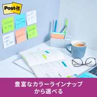 【強粘着】ポストイット 付箋 ふせん ノート 75×75mm マルチカラー4 1箱(12冊入) スリーエム 6541SS-MC-4