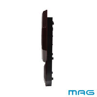 ノア精密 クラシカル振り子時計:西洋館 W-670 BR 1個 幅436×高さ291mm 非電波 壁掛け アナログ表示 メロディ・ボンボン 電池付き