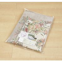 萩原 ゴブランシェニールラグ ブーケ 約幅1850×奥行1850mm ベージュ 240612804 1枚（直送品）