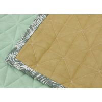 萩原 麻の葉キルトラグ ボタリラ 約幅1300×奥行1850mm グリーン 240613706 1枚（直送品）