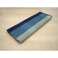 萩原 い草センターラグ（裏貼り） チェッカー 約幅1760×奥行1760mm ブルー 81939110 1枚（直送品）