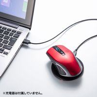 サンワサプライ ワイヤレス充電マウス MA-WBL157R 1個（直送品）