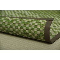 イケヒコ ラウム い草ラグ 江戸間2畳 1740×1740mm グリーン 1080490120202 1枚（直送品）