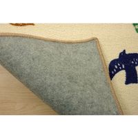 イケヒコ エルム ラグ 1000×1300mm ブルー 1340650040403 1枚（直送品）