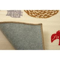 イケヒコ エルム ラグ 1000×1300mm レッド 1340650240403 1枚（直送品）