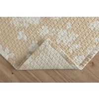 イケヒコ フローラ ラグ 1900×1900mm ベージュ 1291930025903 1枚（直送品）