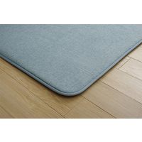 イケヒコ SARARI ラグ 900×1850mm ブルー 1290510043102 1枚（直送品）