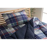 イケヒコ 衛生寝具8点セット ソフィア ダブル ネイビー 1201341192412 1セット(8点入)（直送品）