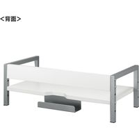 サンワサプライ 机上液晶モニタスタンド(W595mm・ホワイト) MR-LC102WN 1個（直送品）