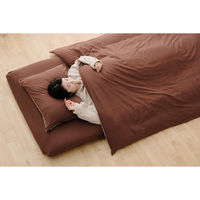 アイリスオーヤマ 国産 布団7点セット エアリーマットレス付 シングル 組みふとん 寝具 介護 仮眠室 布団カバー KFS-AJ7S ブラウン 1セット