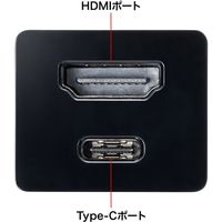 サンワサプライ USB Type-Cハブ付き HDMI変換アダプタ USB-3TCH34BK 1個