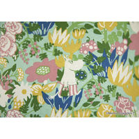 スミノエ MOOMIN ムーミン 遮光カーテン コバナ 1000×2000mm グリーン 1枚（直送品）