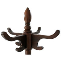 【軒先渡し】ヤマソロ トレー付ポールハンガー ダークブラウン 幅395×奥行395×高さ1780mm 1台（直送品）