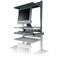 コクヨ（KOKUYO） モニタシェルフ<RESPACE-F> 棚2段 W600 シルバー EAS-DSF6001NC 1台（直送品）