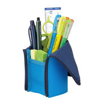 コクヨ ペンケース<ネオクリッツ> ブルー×ネイビー F-VBF180-3 1セット(1個×3)