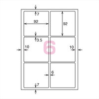 コクヨ カラーLBP用 超耐水紙ラベル A4 15枚入 6 LBP-WS6906 1袋(15シート入)