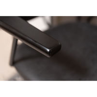 東谷 ROOM ESSENCE デスクチェア ブラック PC-80BK 1台（直送品）