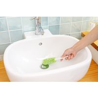 山崎産業 バスボンくん おててスッキリブラシ抗菌短柄 グリーン 1本