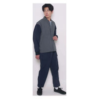 ボンマックス ユニセックスジャケット グレー×ネイビー 5L BKJ0702 1着（直送品）