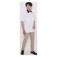 ボンマックス ユニセックスレギュラーカラーシャツ ホワイト SS BKB4505 1枚（直送品）