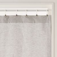 無印良品 麻平織ノンプリーツカーテン 幅100×丈135cm用 オフ白 1セット（1枚×2） 良品計画