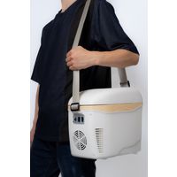 マリン商事 コンパクト車載冷温庫 ひえぽか ホワイト a3306910 1個（直送品）