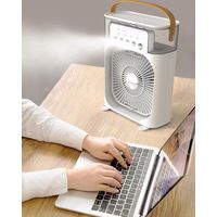 ファミリー・ライフ USBミスト付卓上ファン クールエアー ACアダプター付き a33083 1個（直送品）