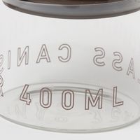 ガラス製キャニスター（400ml） グレー LAKOLE/ラコレ