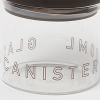 ガラス製キャニスター（400ml） グレー 1セット（1個×2） LAKOLE/ラコレ