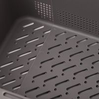 【LAKOLE/ラコレ】 キッチン水切りバスケット チャコール