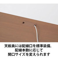 プラス スチールOAデスク フラットライン＋(プラス) 平机 引出無し ホワイト天板/ホワイト脚 幅2000×奥行700×高さ720ｍｍ 1台(3梱包)